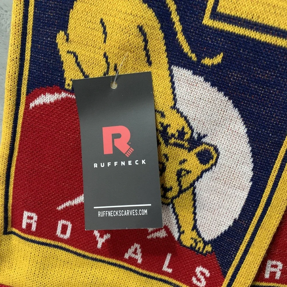 Utah Royals FC Soccer Scarf Ruffneck NWSL Fan Apparel Navy Blue Yellow Red NEW